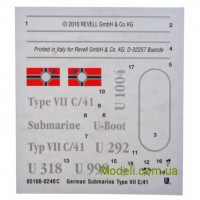 Revell 05100 Збірна модель підводного човна U-Boot Typ VIIC/41