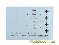 RODEN 706 Масштабна модель бронеавтомобіля Sd.Kfz. 233 Stummel