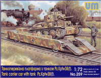 Танкоперевізна платформа з танком Pz.Kpfw 38 (t)