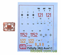 Unimodels 340 Масштабна модель танка Pz Kpfw 38(t) Ausf.C